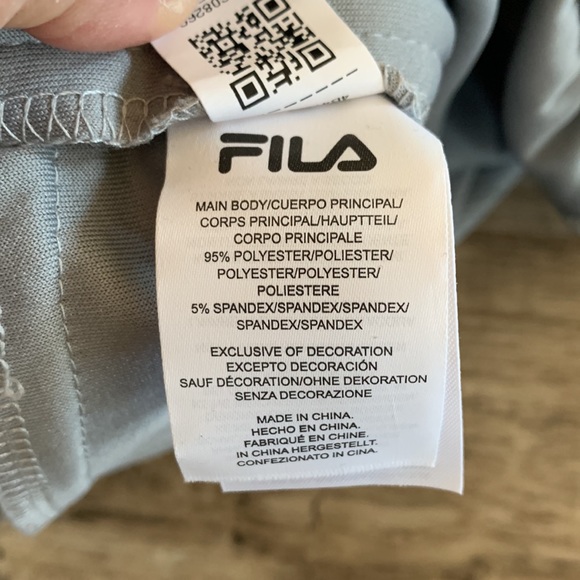NWT ~ FILA  Jogger Sweatpants Zip Pockets  Heather Gray - Picture 7 of 8